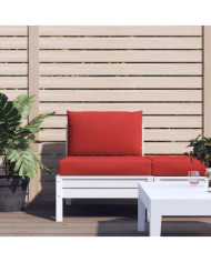 Coussins de palette lot de 2 rouge tissu oxford | Mobilier & Déco