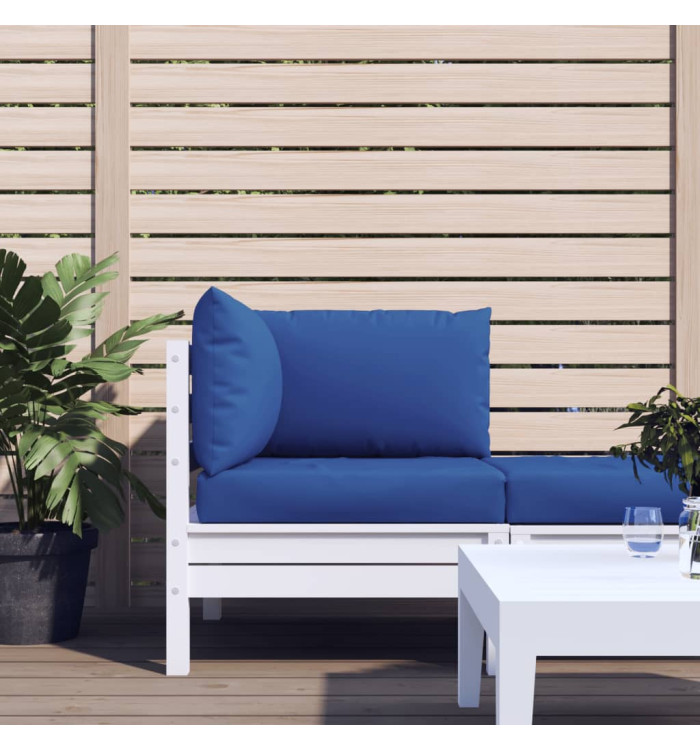 Coussins de palette lot de 3 bleu tissu oxford | Mobilier & Déco