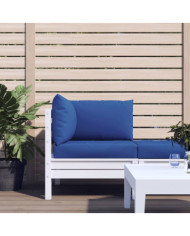 Coussins de palette lot de 3 bleu tissu oxford | Mobilier & Déco