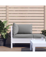 Coussins de palette lot de 3 gris tissu oxford | Mobilier & Déco
