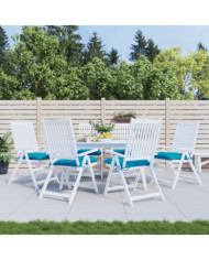 Coussins de chaise lot de 6 bleu clair 40x40x7 cm tissu oxford | Mobilier & Déco