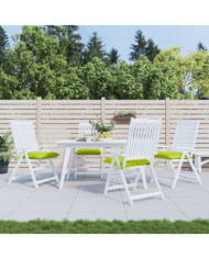 Coussins de chaise lot de 6 vert brillant 40x40x7 cm | Mobilier & Déco