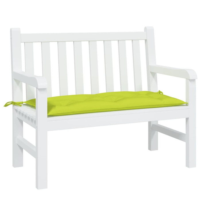 Coussin de banc de jardin vert brillant 100x50x7cm tissu oxford | Mobilier & Déco