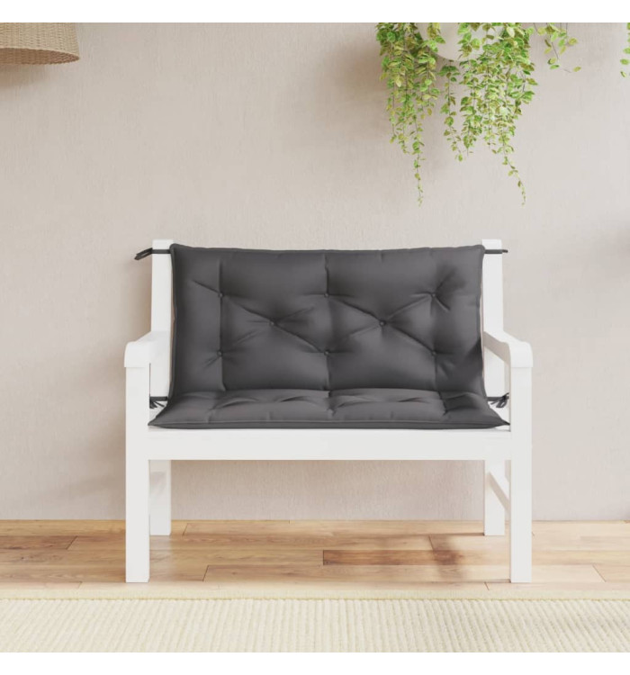 Coussins de banc de jardin lot de 2 anthracite tissu Oxford | Mobilier & Déco