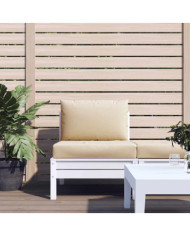 Coussins de palette lot de 2 beige tissu oxford | Mobilier & Déco