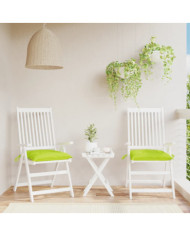 Coussins de palette lot de 2 vert brillant 50x50x7 cm | Mobilier & Déco