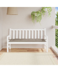 Coussin de banc de jardin taupe 150x50x7 cm tissu oxford | Mobilier & Déco