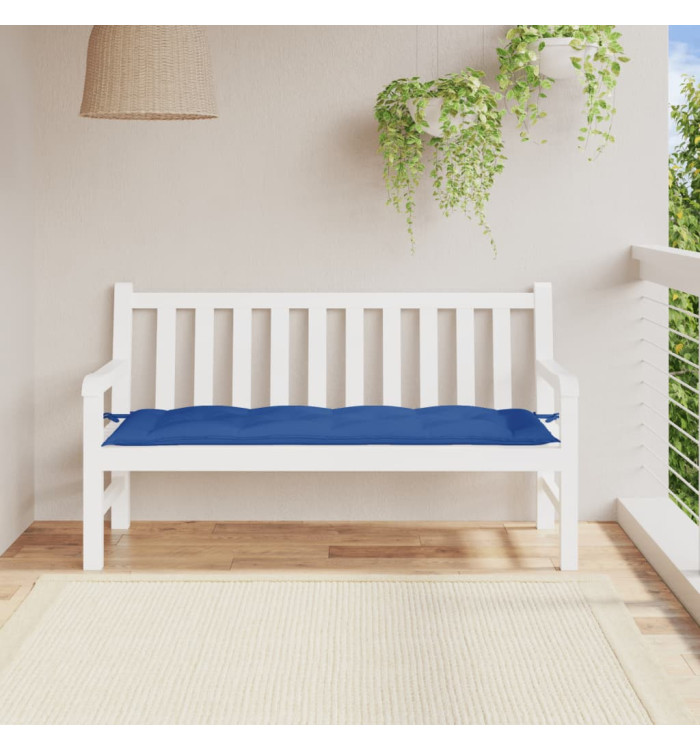 Coussin de banc de jardin bleu royal 150x50x7 cm tissu oxford | Mobilier & Déco