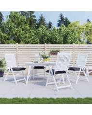 Coussins de chaise lot de 4 anthracite 40x40x7 cm tissu oxford | Mobilier & Déco
