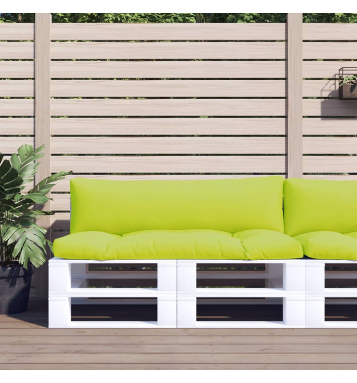Coussins de palette lot de 2 vert vif tissu | Mobilier & Déco