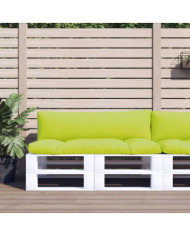 Coussins de palette lot de 2 vert vif tissu | Mobilier & Déco