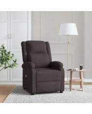 Fauteuil de massage Marron foncé Tissu | Mobilier & Déco