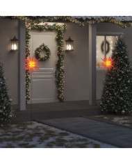 Lumière de Noël avec piquet LED pliable rouge 57 cm | Mobilier & Déco