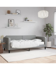 Lit de jour avec matelas gris clair 80x200 cm tissu | Mobilier & Déco
