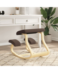 Chaise assis-genoux marron 48x71x51 cm contreplaqué de bouleau | Mobilier & Déco