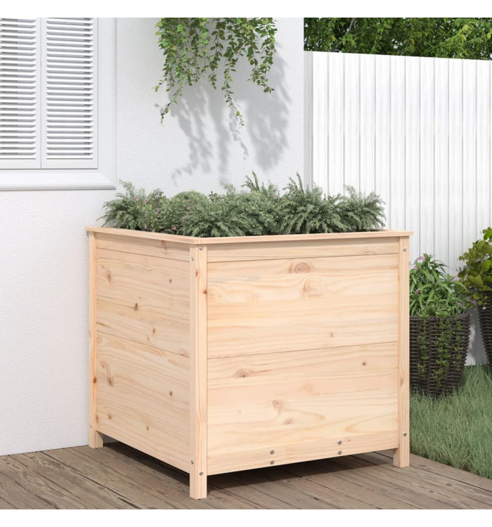 Jardinière 82,5x82,5x78 cm bois de pin massif | Mobilier & Déco