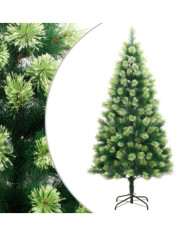 Sapin de Noël artificiel à charnières avec support 210 cm | Mobilier & Déco