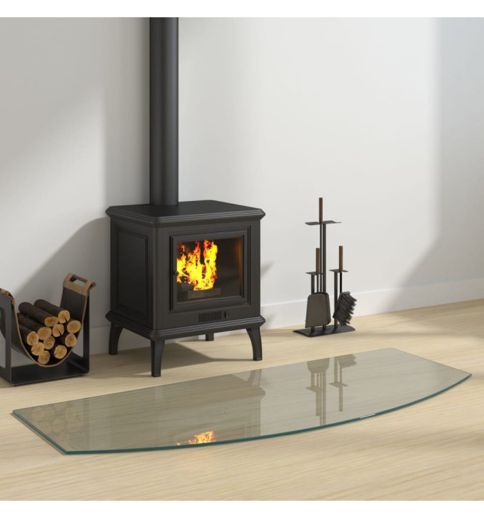 Plaque de verre pour cheminée 120x50 cm | Mobilier & Déco