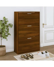 Armoire à chaussures Chêne marron 63x24x103cm Bois d'ingénierie | Mobilier & Déco