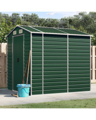 Abri de jardin vert 191x215x198 cm acier galvanisé | Mobilier & Déco