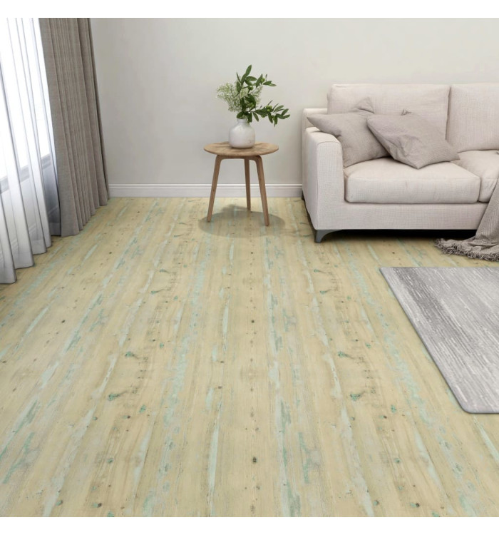 Dalles de plancher autoadhésives 55pcs PVC 5,11 m² marron clair | Mobilier & Déco