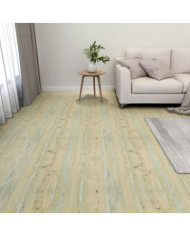 Dalles de plancher autoadhésives 55pcs PVC 5,11 m² marron clair | Mobilier & Déco