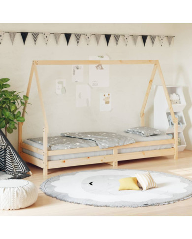 Cadre de lit pour enfants 90x200 cm bois de pin massif | Mobilier & Déco