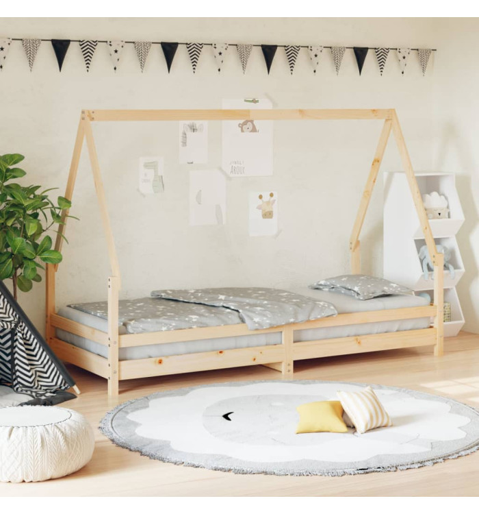 Cadre de lit pour enfants 90x200 cm bois de pin massif | Mobilier & Déco