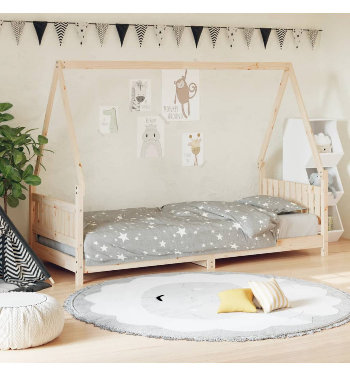 Cadre de lit pour enfants 80x200 cm bois de pin massif | Mobilier & Déco