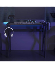 Bureau de jeu avec pieds en forme de K Noir 90x60x75 cm | Mobilier & Déco