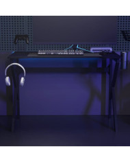 Bureau de jeu avec pieds en forme de K Noir 110x60x75 cm | Mobilier & Déco