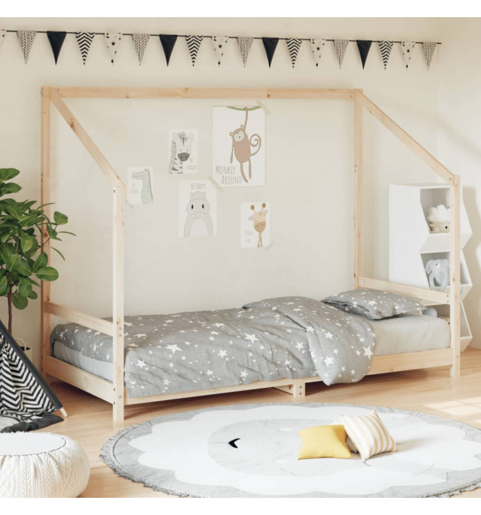 Cadre de lit pour enfants 90x200 cm bois de pin massif | Mobilier & Déco
