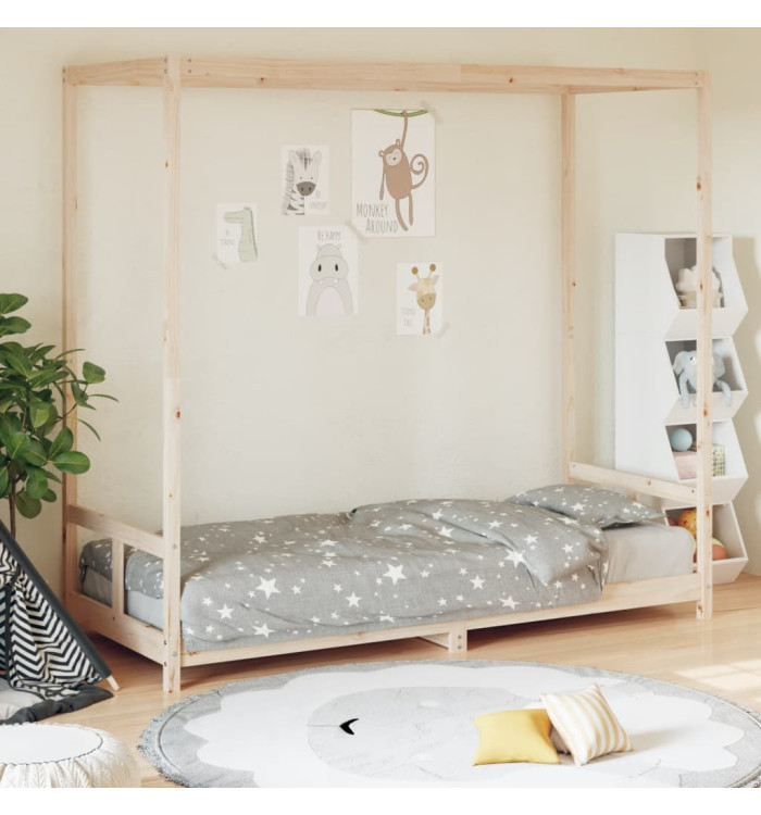 Cadre de lit pour enfants 80x200 cm bois de pin massif | Mobilier & Déco