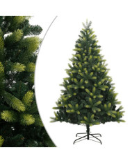 Sapin de Noël artificiel à charnières avec support 240 cm | Mobilier & Déco