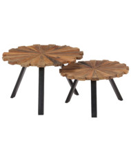 Tables basses 2 pcs Bois de récupération massif | Mobilier & Déco