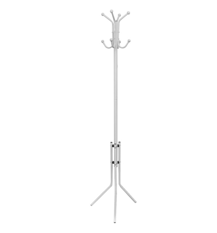 Portemanteau sur pied métal blanc | Mobilier & Déco