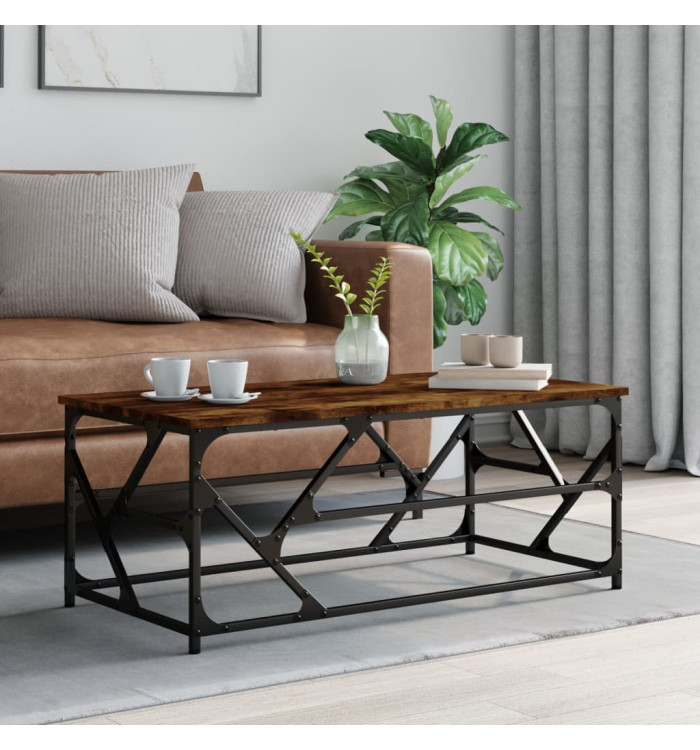 Table basse Chêne fumé 100x50x40 cm Bois d'ingénierie | Mobilier & Déco