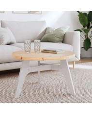 Dessus de table rond Ø70x3 cm bois de pin massif | Mobilier & Déco