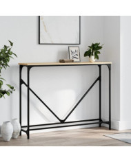 Table console chêne sonoma 102x22,5x75 cm bois d'ingénierie | Mobilier & Déco