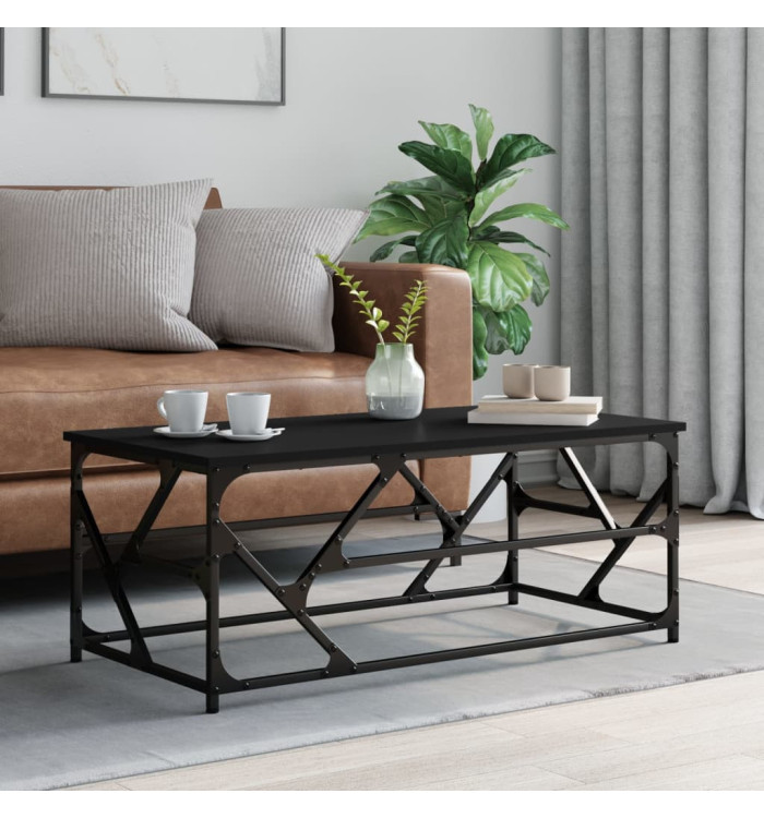 Table basse Noir 100x50x40 cm Bois d'ingénierie | Mobilier & Déco