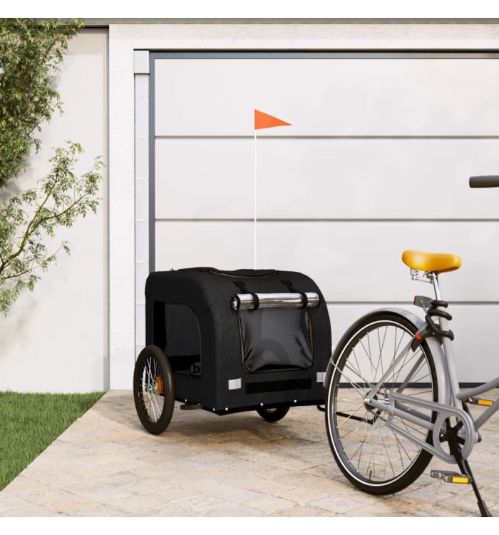 Remorque de vélo pour animaux de compagnie noir | Mobilier & Déco
