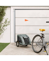 Remorque de vélo pour animaux de compagnie gris | Mobilier & Déco