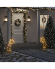 Décoration lumineuse météore de Noël avec piquets 80 LED 62 cm | Mobilier & Déco
