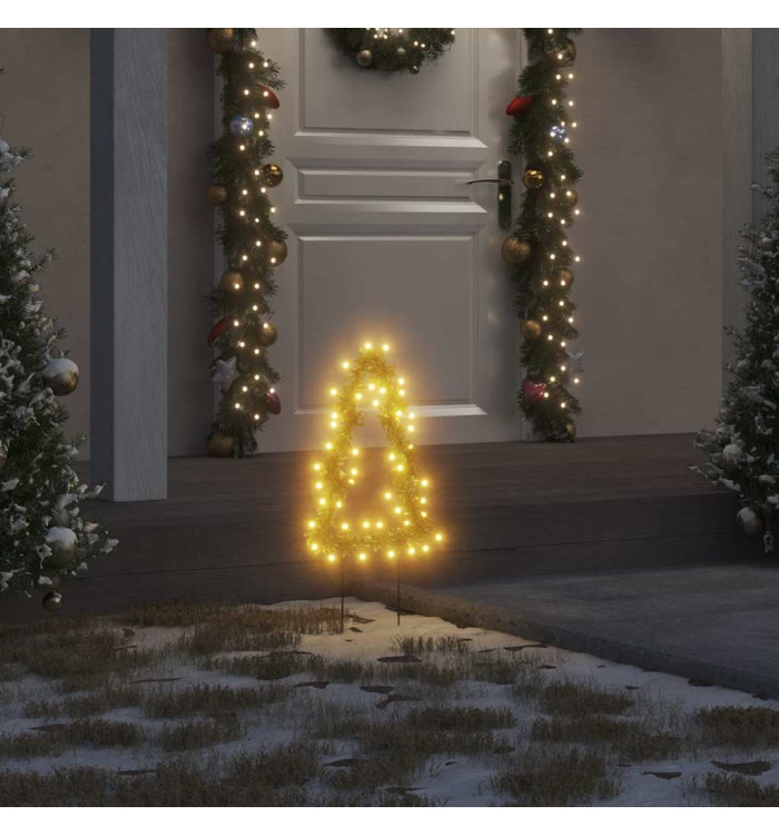 Décoration lumineuse arbre de Noël piquets 3 pcs 50 LED 30 cm | Mobilier & Déco