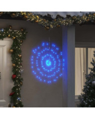 Étoile rayonnante de Noël 140 LED bleu 17 cm | Mobilier & Déco