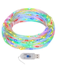 Guirlande lumineuse micro LED 40m 400 LED coloré 8 fonctions | Mobilier & Déco