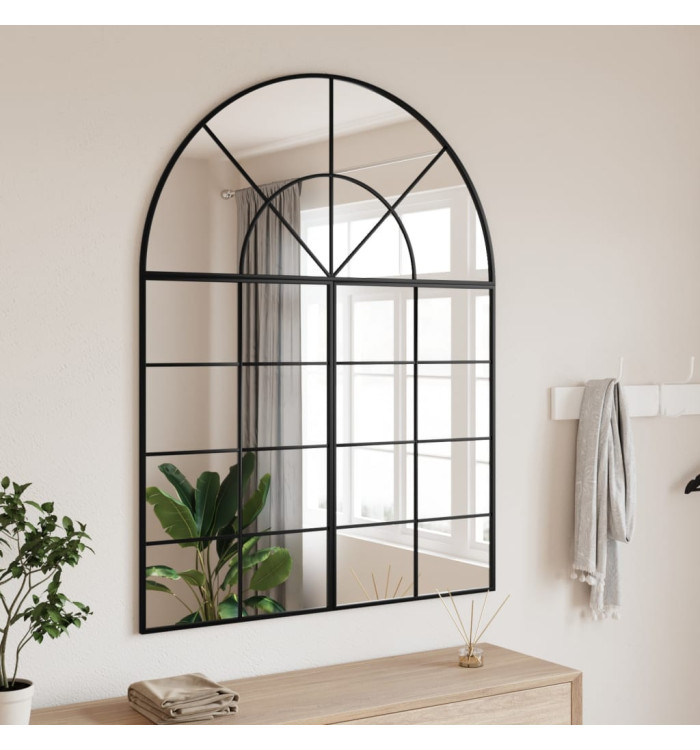 Miroir mural noir 100x130 cm arche fer | Mobilier & Déco