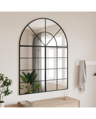 Miroir mural noir 100x130 cm arche fer | Mobilier & Déco