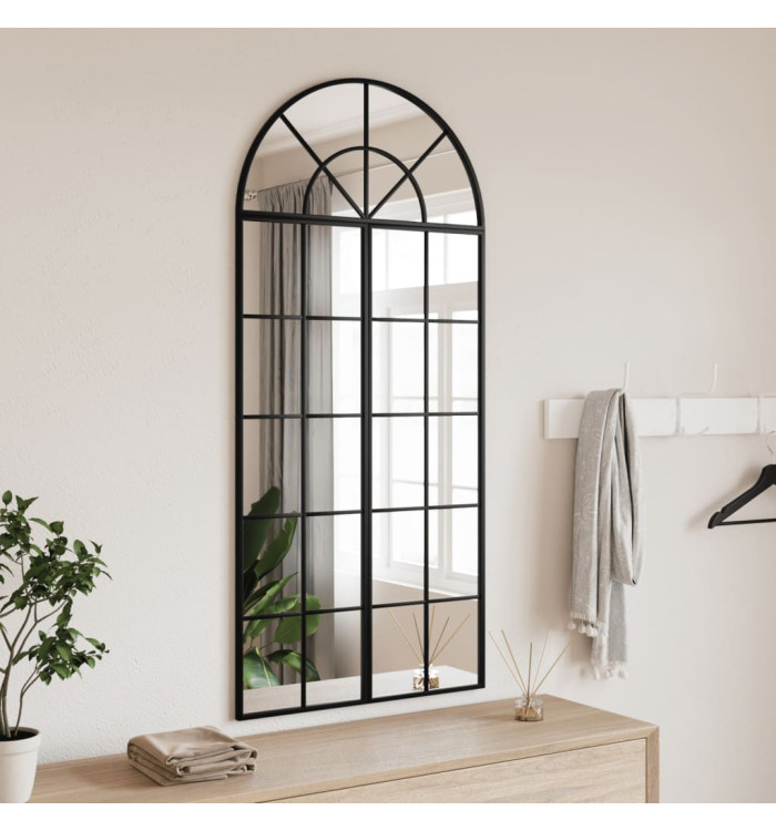 Miroir mural noir 60x130 cm arche fer | Mobilier & Déco