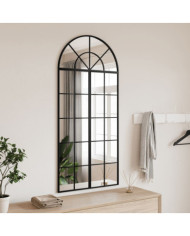 Miroir mural noir 60x130 cm arche fer | Mobilier & Déco